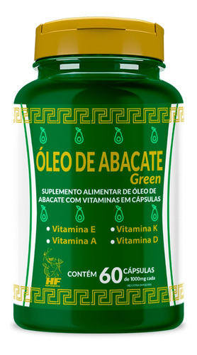 Imagem 1 de 2 de Oleo De Abacate Softgel 1000mg + Vitamina E A K D 60caps
