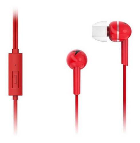 Genius Auricular Con Microfono Hs-m300 Rojo Manos Libres