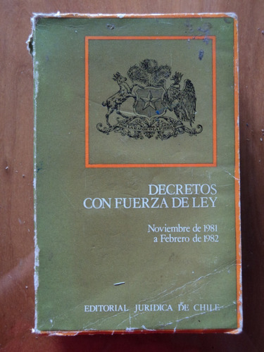 Decretos Con Fuerza De Ley - Editor Jurídica De Chile, 1982.