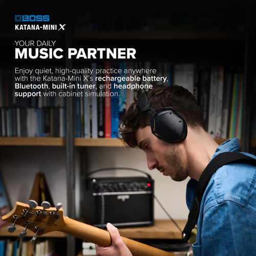 Amplificador De Guitarra Boss Katana-mini X 10w Portátil