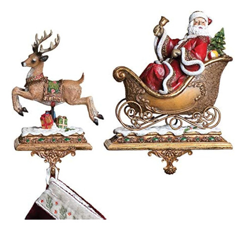 Conjunto De 2 De La Joseph Estudio De Papá Noel Y Renos Calc