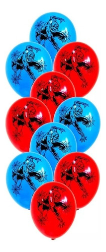 Globos Bombas  Spiderman Hombre Araña Impresos X20 Unidades