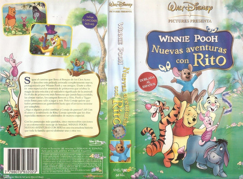 Winnie Pooh Nuevas Aventuras Con Rito Vhs