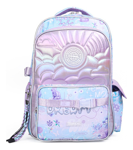 Mochila Chimola Escolar Dreamer 18 Pulgadas Violeta