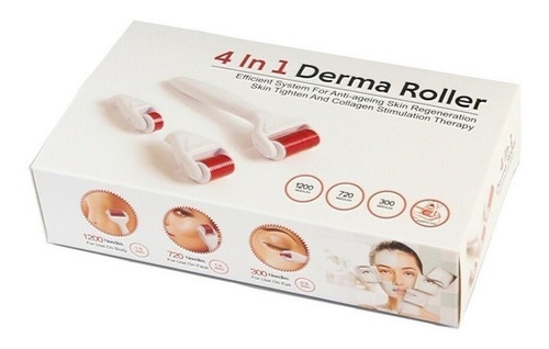 Derma Roller 4 En 1 Tratamiento Antiarrugas Manchas Estrías