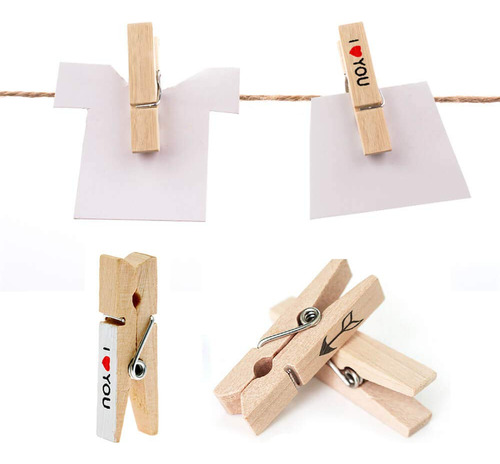 Mini Pinzas Para La Ropa Sf Sooneat, Paquete De 100 Unidades