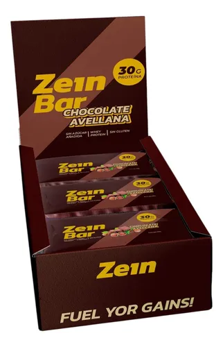 Box De 12 Barras De Proteina Chocolate Avellana 100gr - Zein