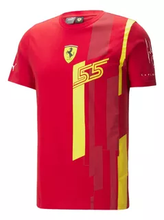 Playera Ferrari Carlos Sainz Gp España 2023 Oficial F1