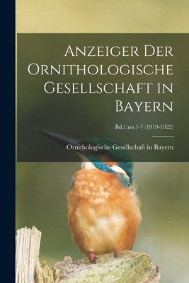 Libro Anzeiger Der Ornithologische Gesellschaft In Bayern...