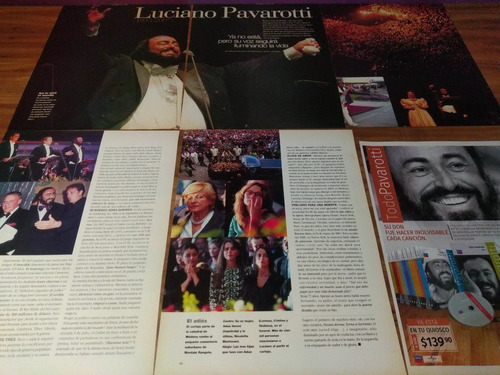 (ap091) Luciano Pavarotti * Recortes Revistas Clippings