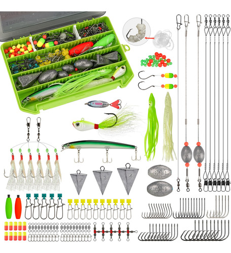 Kit De Aparejos De Pesca Thkfish Modelo Surf Agua Salada