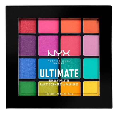 Paleta De Sombras De Ojos Nyx Ultimate Brights