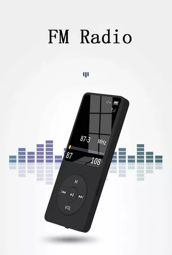 Reproductor Mp3 Mp4 8gb Bluetooth, Fm Radio,grabadora De Voz - KingEliam
