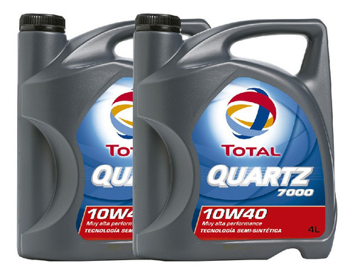 Imagen 2 de 8 de Kit 4 Filtros + 8l Aceite Total 10w40 Toyota Hilux 2.4 2.8