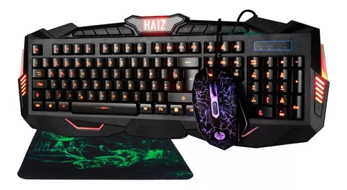 Kit Gamer Mouse E Teclado Semi Mecânico Abnt2 C Led Usb Haiz