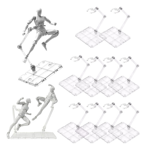 10pcs Base Soporte Para Figuras De Acción Marvel Transparent