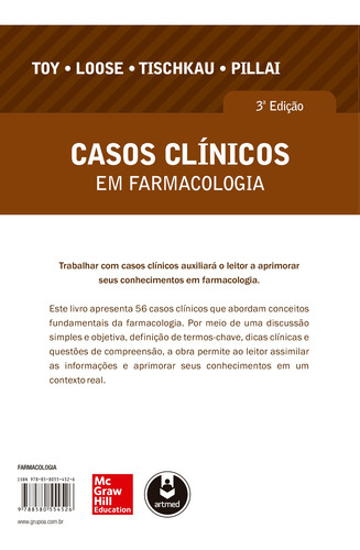 Casos Clínicos em Farmacologia, de Toy, Eugene C.. Editorial Amgh, capa mole em português, 2015