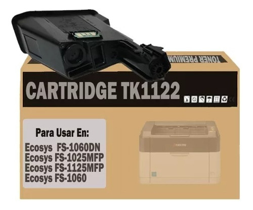 Toner Tk1122 Generico Para Impre Ecosys Fs-1125mfp-fs-1060