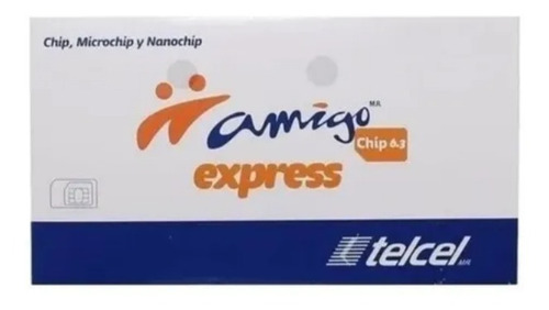 Imagen 1 de 2 de Tarjeta Sim 2g 3g Chip Telcel 4.5g Ver 6.4 Amigo Lada 33