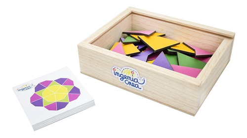 Imagen 2 de 4 de Ingeniacrea Puzzle De Madera Mosaicos De Penrose 120 Pzas