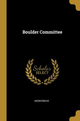 Libro Boulder Committee - Anonymous