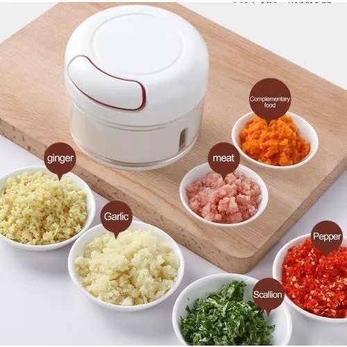 Mini Picador Verduras Cortador Cebolla Manual Ajo Veget - Gianpa