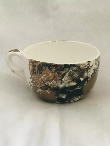 Tazon Taza Grande Con Asa Ceramica Sopa Diseño Desert 450cm3