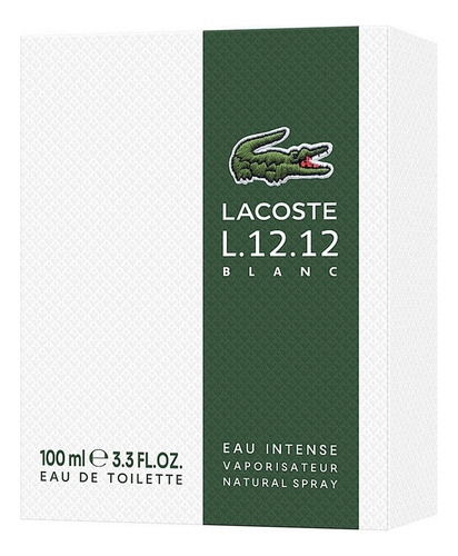 Lacoste L.12.12 Blanc Eau Intense Edt 100 Ml Hombre