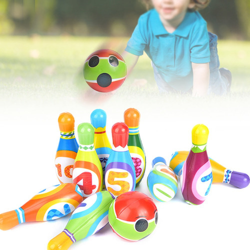 Juego De Bolos Y Bolas Para Interiores Y Exteriores Educativ