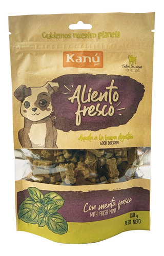 Galletas Kanu Aliento Fresco Para Perro 180 Gr