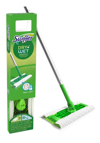 Imagen 3 de 3 de Swiffer Kit Mopa + Paños Traperos (1 Mopa + 10 Recargas)