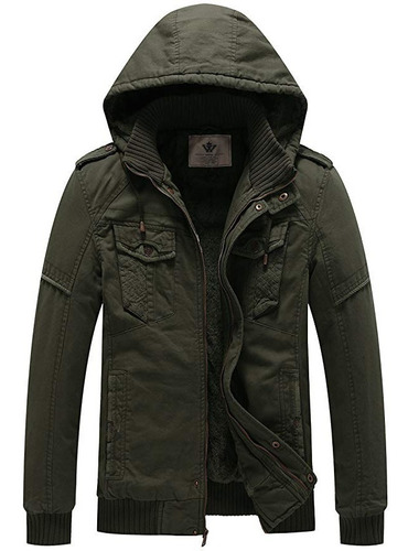 Chamarra Fcasual Cazadora Parka Fleece Termica Forro