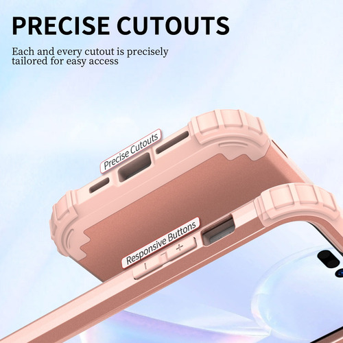 Funda Para iPhone 14/pro/14plus/14pro Max 360 Uso Rudo 3en1