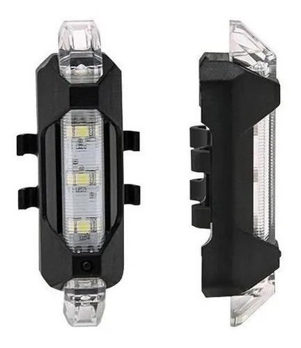Imagen 4 de 5 de Kit 2 Luces Recargables Para Bicicleta Blanca Y Roja