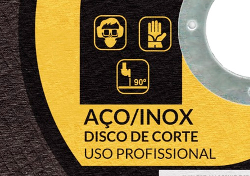 Disco De Corte Fino Inox 4.1/2 X 1,0 Esmerilhadeira 50 Pçs