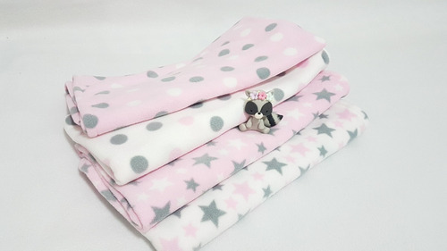 Pack 2 Mantas Bebe Frio /calor Polar E Interlock