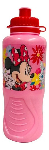 Botella De Agua Infantil Minnie Mouse 430ml Ar1 1069 Ellobo Color Rosa Claro