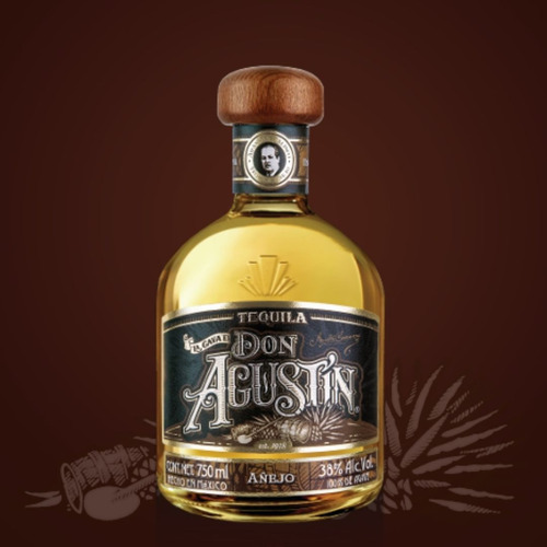 Pack De 12 Tequila La Cava De Don Agustin Añejo 750 Ml