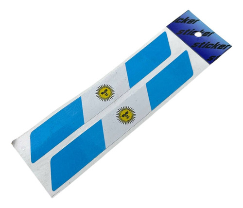 Calco Sticker Pais Bandera Adhesiva Auto Tuning Kit X2 Argentina