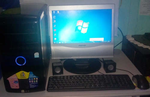 Computador 3 Gb Ram Ddr2 400 Gb Hd + Monitor Lcd + Brindes