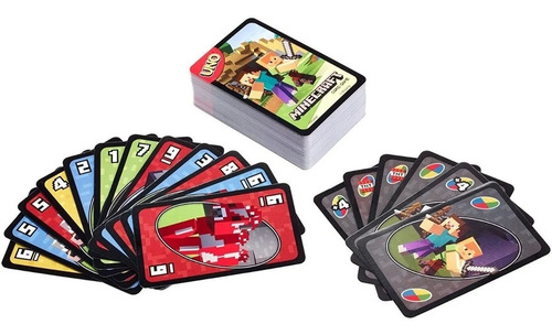 Uno Minecraftt Juego De Cartas Mattel Games