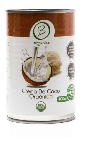 Crema De Coco Orgánica 400ml B Organics