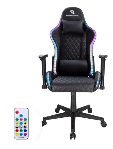 Silla Gamer Respawn 800 Pro Rgb Negra Ergonómica Reclinable