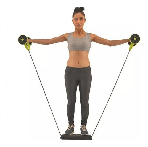 Rueda Ejercicio Banda Elástica Abdominales Revoflex Xtreme