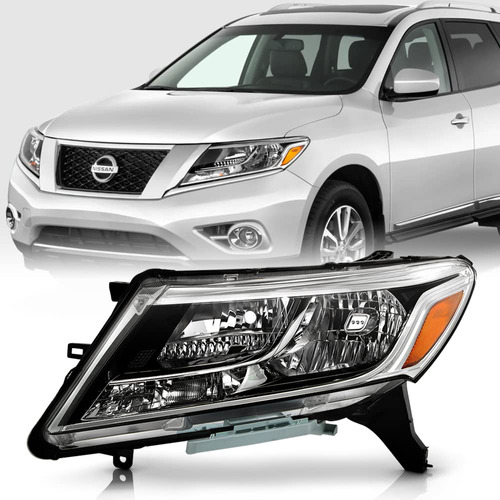 Para Nissan Pathfinder Estilo Fabrica Cromado Repuesto Faro