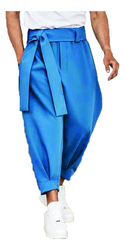 Pantalon Harem Hombre De Vestir Vintage Chic Con Cinturón