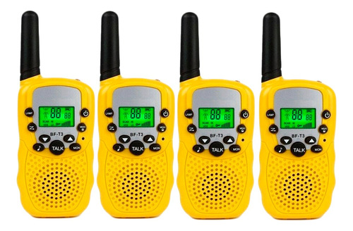 Combo X4 Radios Intercomunicadores 4 Unidades Niños 3 Kms