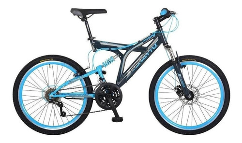 Bicicleta Benotto Rush Mtb Acero R24 21v Sunrace Gris