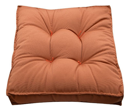 Futon 50x50cm Almofada Assento Turco Colorido Decorativo Cor Laranja-escuro Desenho Do Tecido Lisa