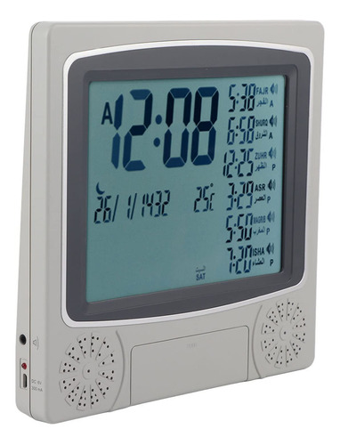 Oumefar Reloj Musulman Ha-4010 Azan Despertador Digital Lcd